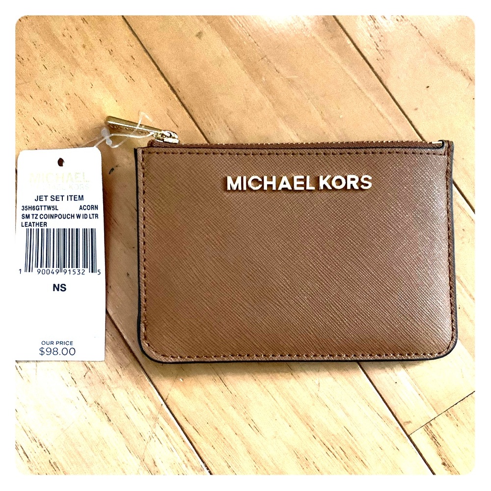 NWT Michael Kors Jet Set Coin Pouch w/ID holder